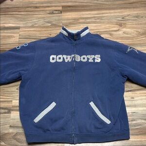 Dallas Cowboys Sherpa Lined Full Zip Fleece Men’s XL NFL Y2K